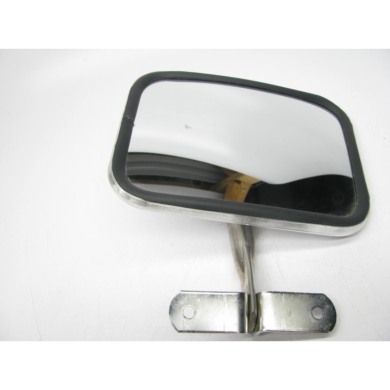 Vintage Retrac 396 Rectangular Convex Mirror Stainless Steel