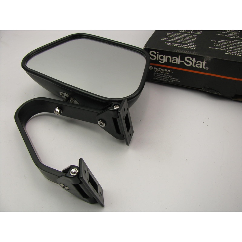 Vintage Signal-stat 7573 Side View Mirror 6 1/4'' X 9 1/2'' W/ Mounting Bracket