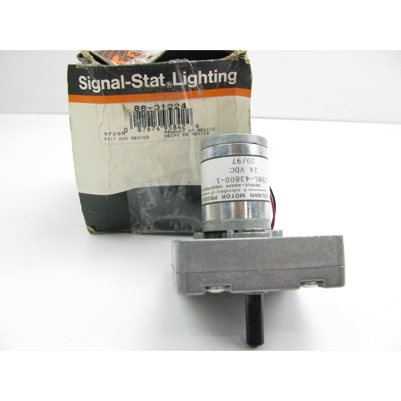 Vintage Signal-stat 88-31224 Rotating Beacon Signal Light Electric Motor 24 Volt