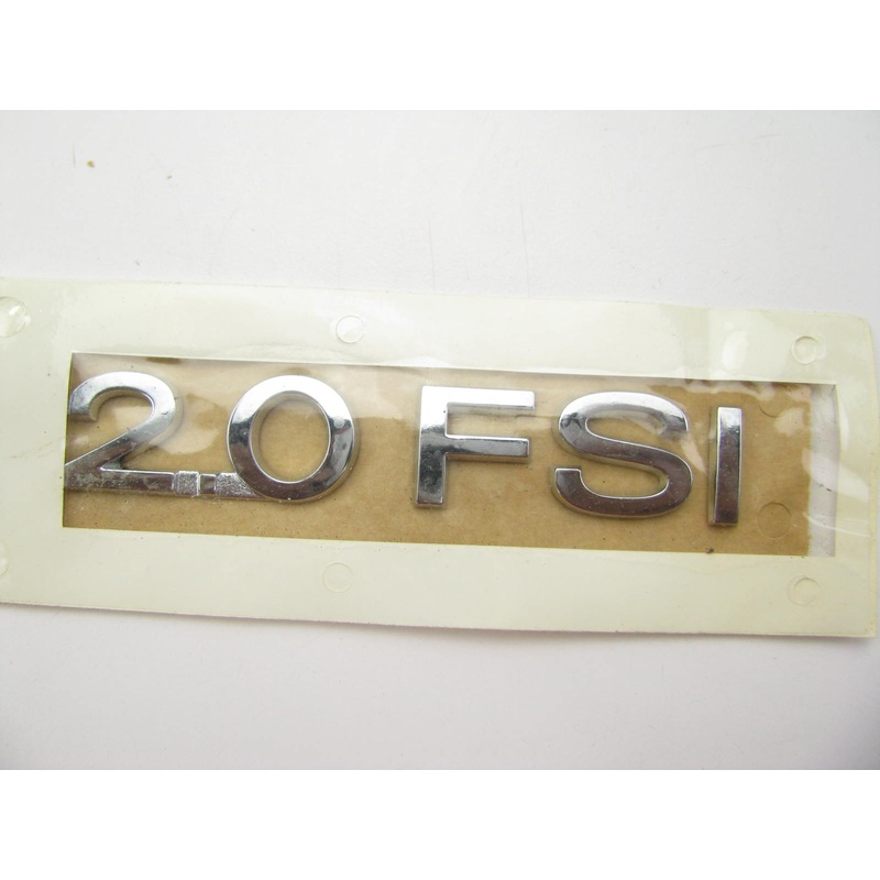 VW Audi OEM 3C0853675A739 Rear Chrome Inscription 2.0FSI 2006-11 Jetta Passat