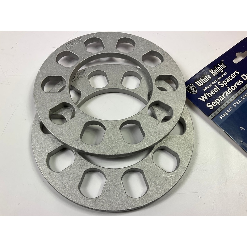 White Knight 106022 Wheel Spacers. 5 Lug, 4.5''-5'' B.C., 5/16'' Thick