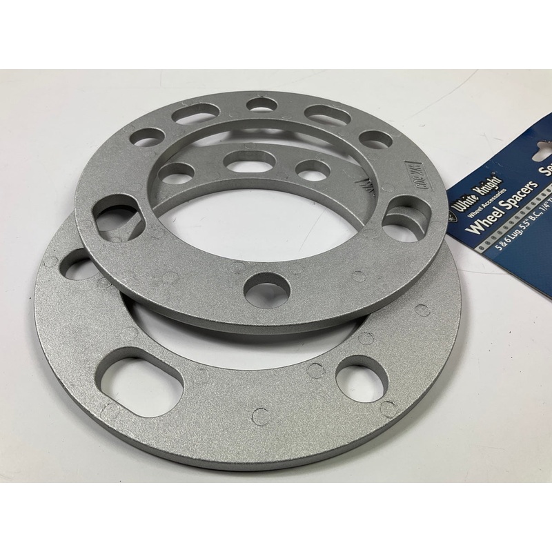 White Knight 106032 Wheel Spacers 5 & 6 Lug 5.5'' B.C., 1/4'' Thick