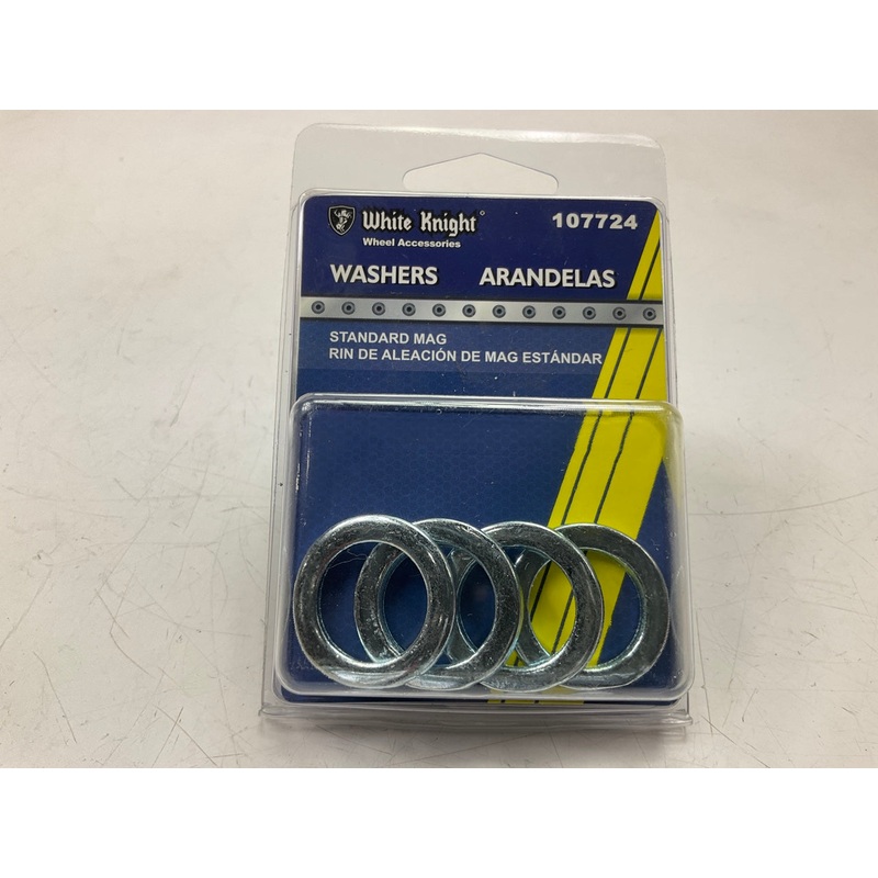 White Knight 107724 Standard Mag Wheel Lug Nut Washers - 4 PACK