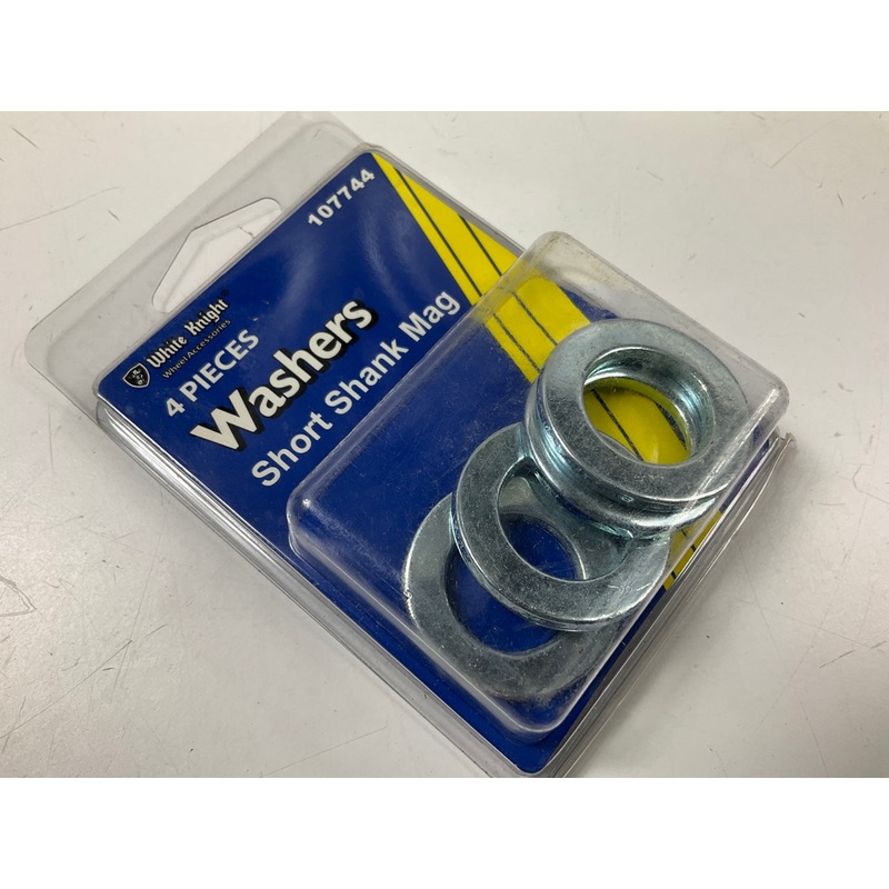 White Knight 107744 Wheel Lug Nut Washers - Short Shank Mag - 4/Pack