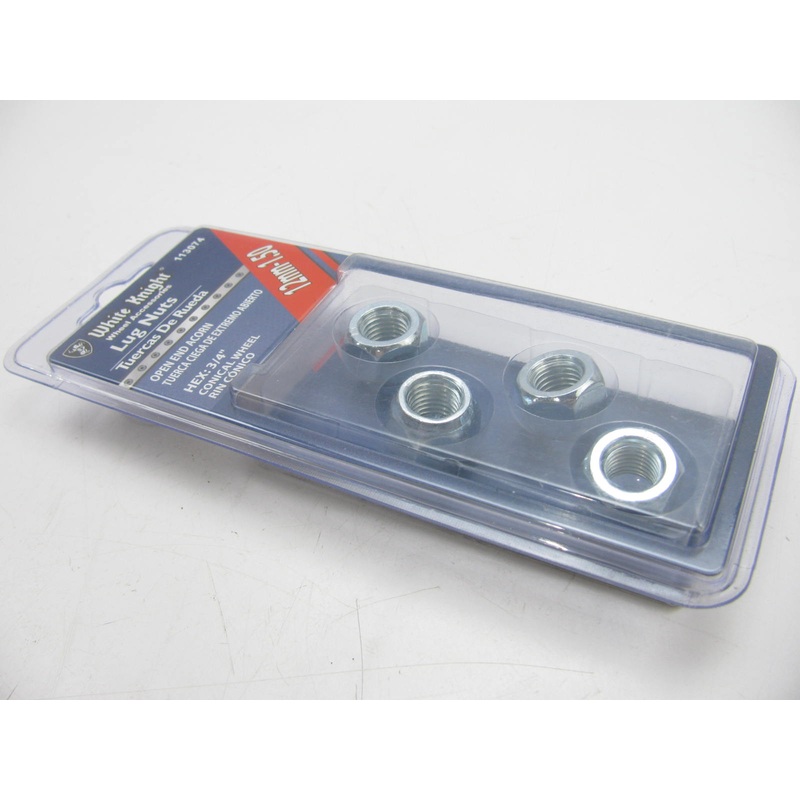 White Knight 113074 Wheel Lug Nuts - 12mm-1.50 RH Open End Acorn - 4/Pack