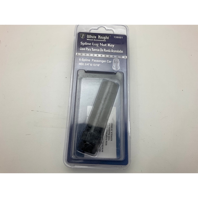 White Knight 138001  3/4'' & 13/16'' Hex Spline Key Adapter For Spline Lug Nuts