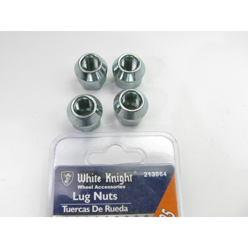 White Knight 213064 Wheel Lug Nuts 12mm-1.25 Open End Acorn 3/4'' Hex 4/Pack