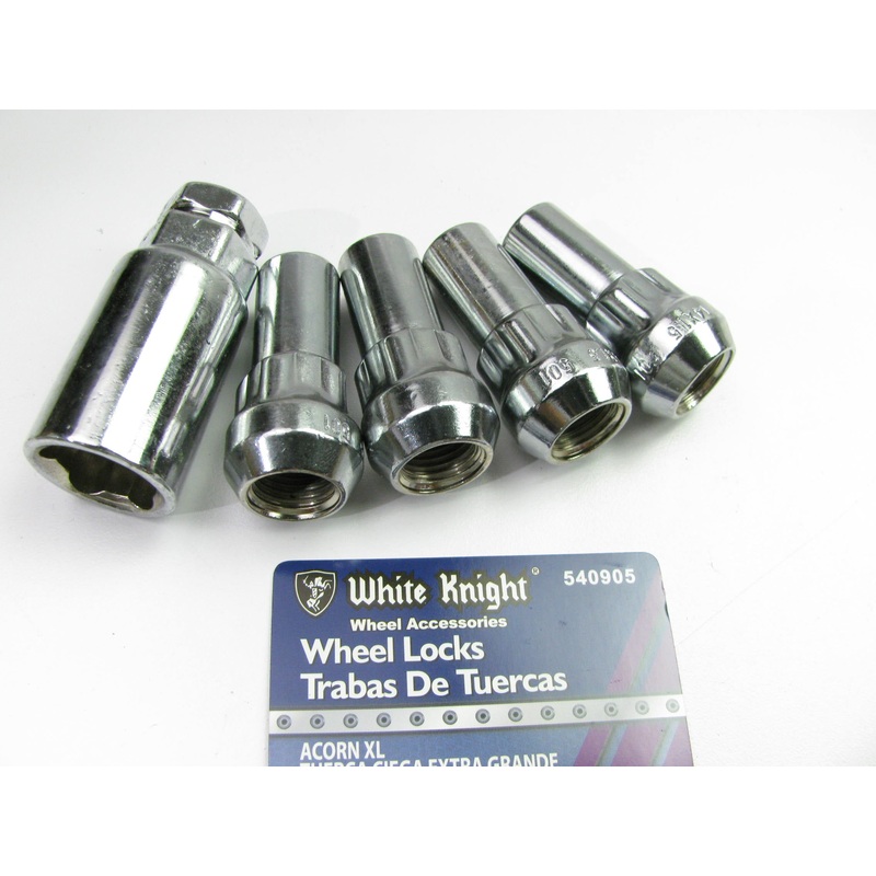 White Knight 540905 Wheel Lock Set 14mm-1.50 RH Acorn XL, 3/4'' & 13/16'' Hex Key