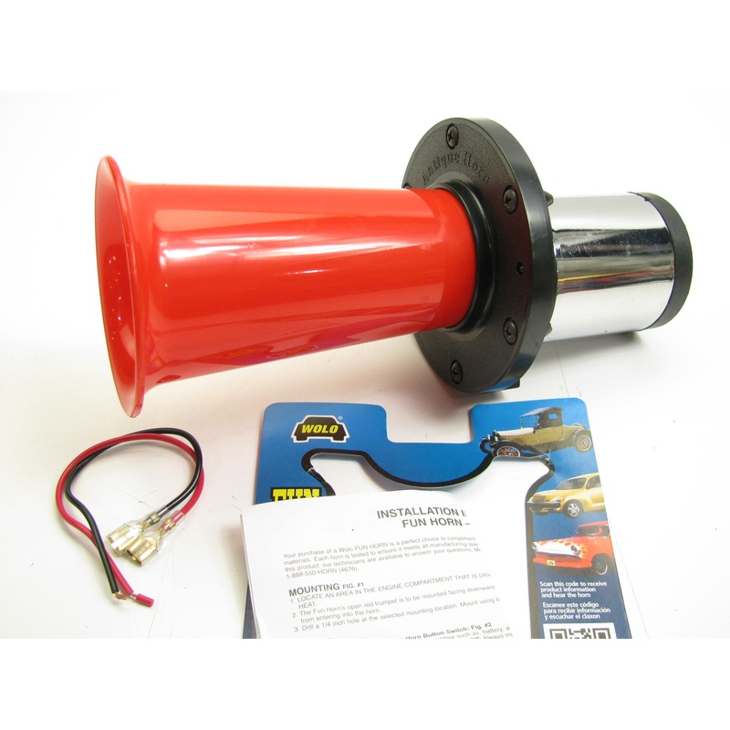 Wolo 330 Fun Horn Model 330 OOOGA SOUND Horn For Cars Tracks Vans RVs 12V