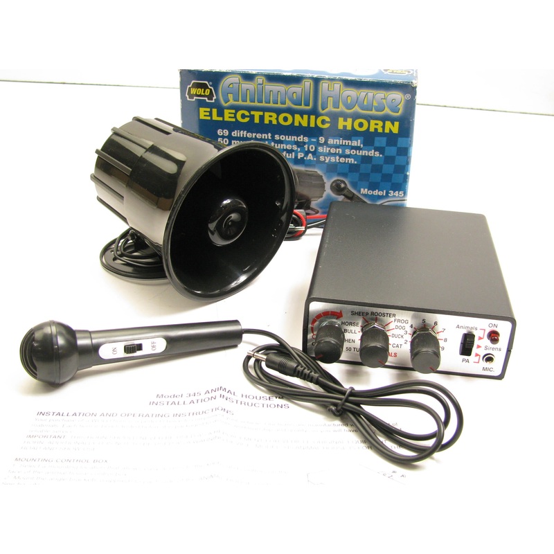 Wolo 345 Animal House Electric Musical Horn 12V Vehicles , 69 Sounds