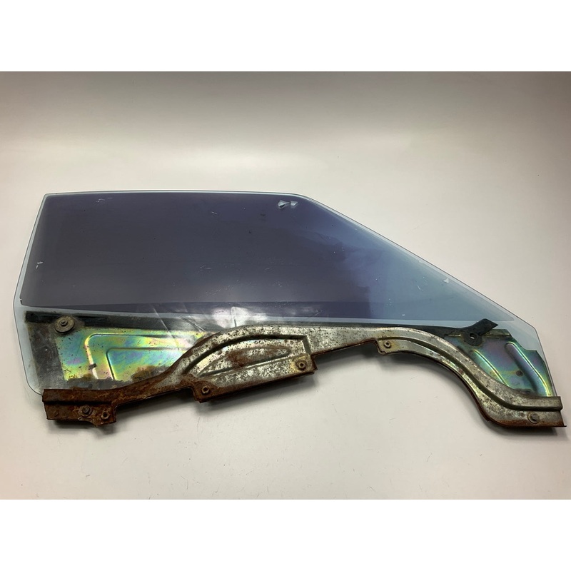 USED, #10077, RUSTY Right Passenger Side Door Window Glass For 77-78 Datsun 280z