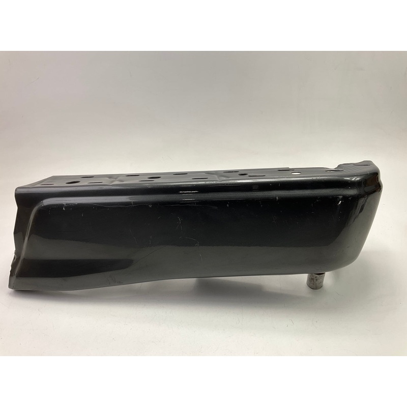 Used OEM Ford Magnetic Grey Rear Bumper RIGHT End Cap W/O Sensor Hole 15-20 F150