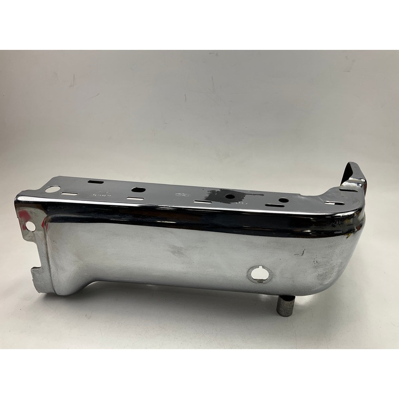 Used OEM Ford Rear Bumper Chrome Right End Cap W/ Sensor Hole For 2009-14 F-150