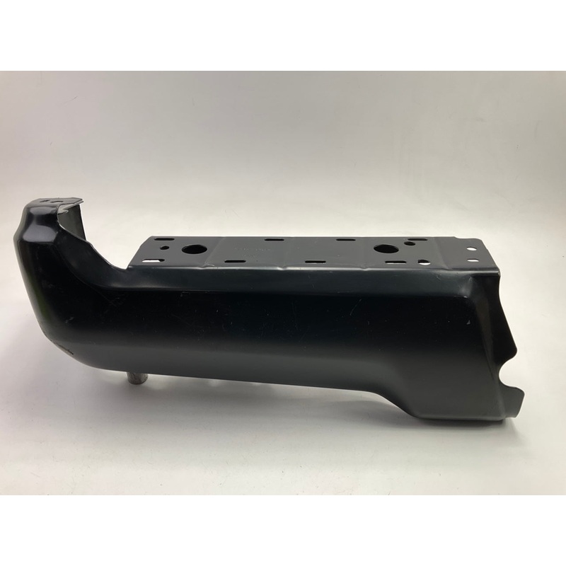 Used OEM Ford Rear Bumper Left End Cap, BLACK, 2017-22 F250 F350 W/O Sensor Hole