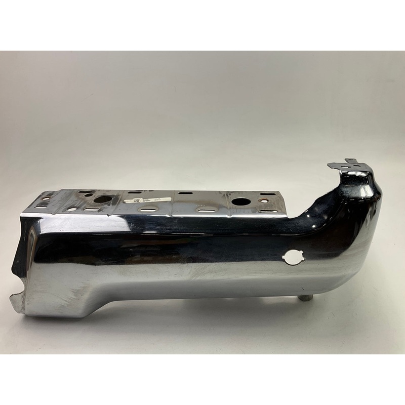 Used OEM Rear Bumper Right End Cap, Chrome, With Sensor Hole 17-22 F-250 F350 SD