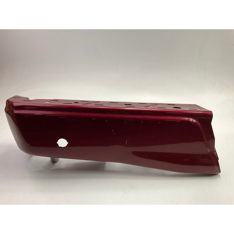 Used RUBY RED OEM Ford Rear Bumper Left End Cap W/ Hole - 2015-2020 Ford F-1250