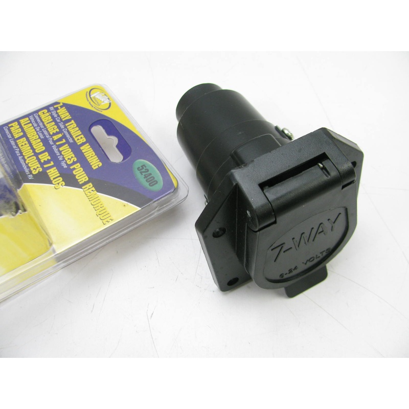 Valley 52400 7-Way Round RV Flat Pin Trailer Wiring Connector