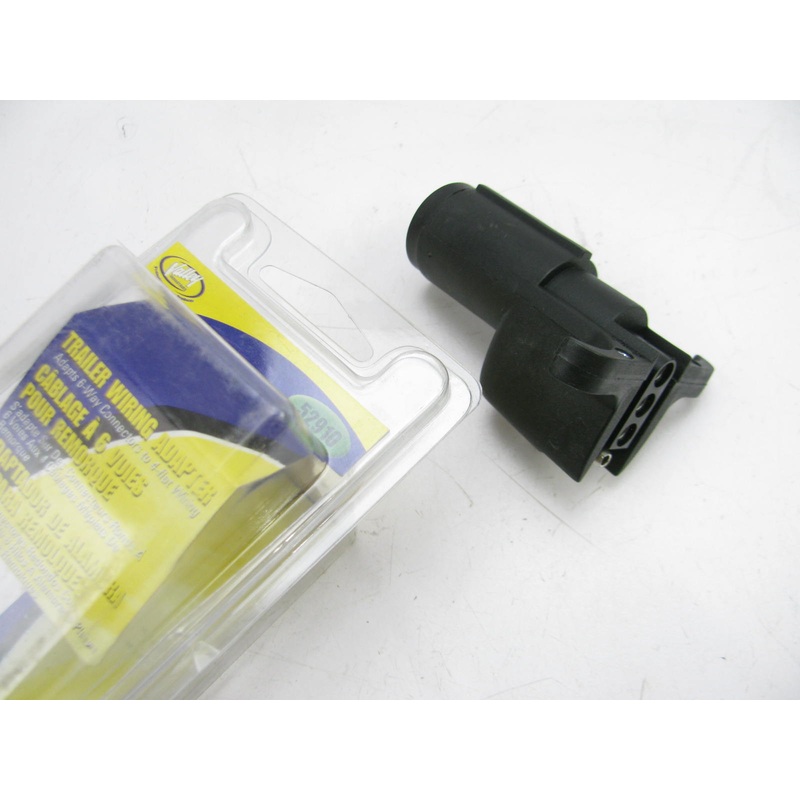 Valley Industries 52910   6-Way Round To 4-Way Flat Trailer Wiring Adapter