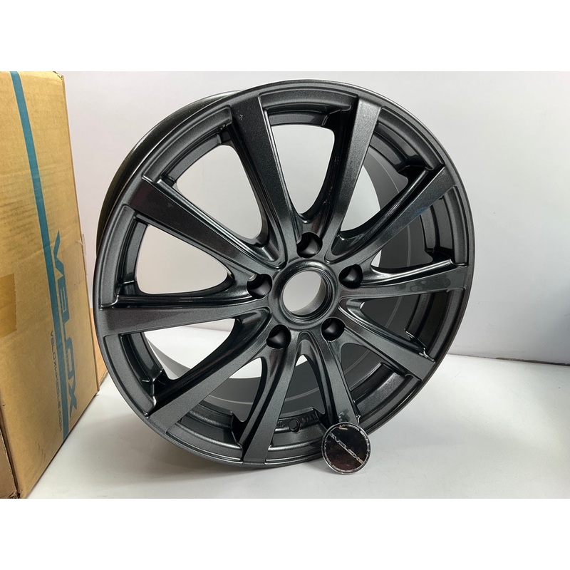 Velox Nirvana Black Metallic Alloy Wheel 16x6.5'', 5x114.3 PCD (5x4.5''), +42mm