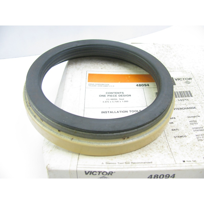 Victor 48094 Wheel Seal - 5.763'' OD X 4.375'' ID X 1.000'' Wide