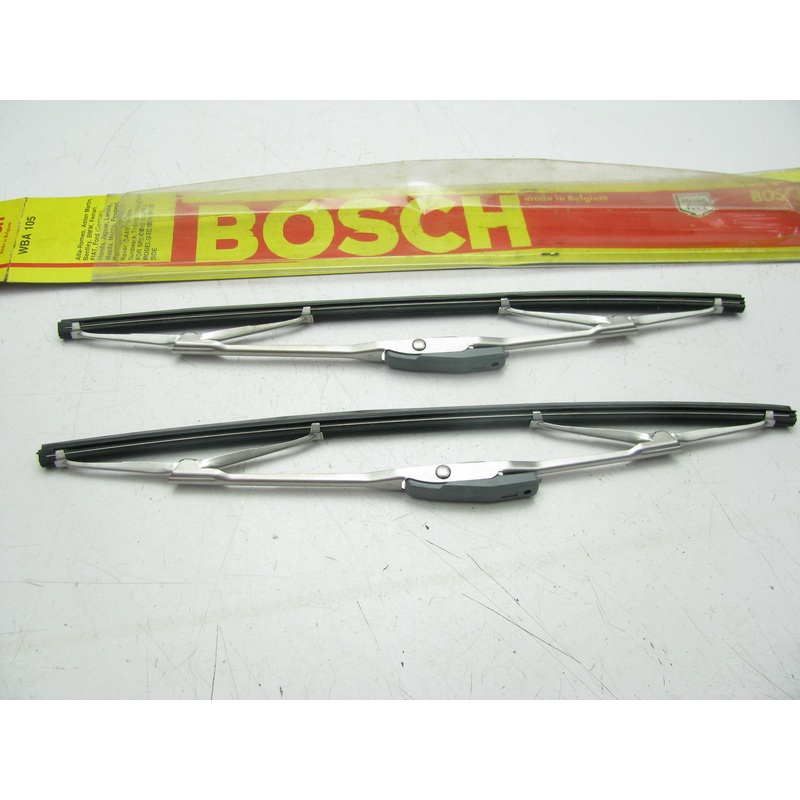 Vintage Bosch WBA105 Wiper Blades-PAIR- For  Alfa, BMW,Ferrari, Bentley, Fiat