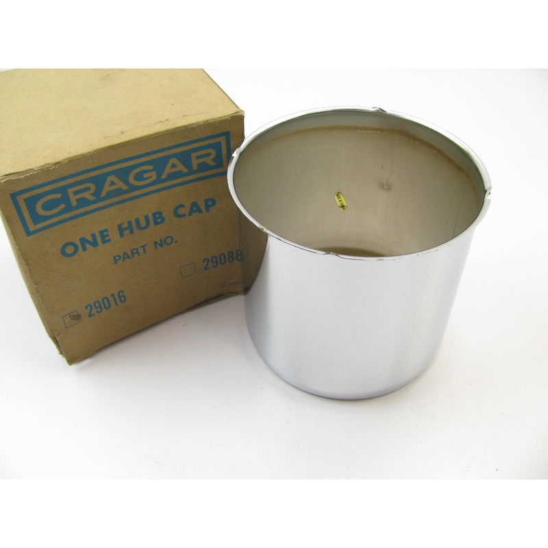 VINTAGE Cragar 29016 Wheel Center Cap - Open Top End - 5'' Tall, 5'' Diameter