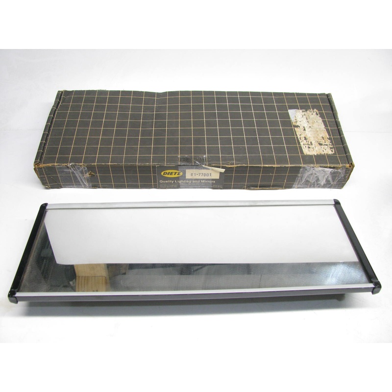 Vintage Dietz 61-77001 6x16 Flange Mount West Coast Mirror Black