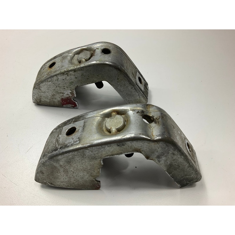 USED - #264 Front Metal Bumper Guards Bar Over Rides Bumperettes For Datsun 240z