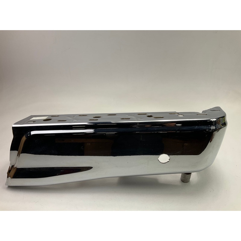 USED #52 Chrome Rear Bumper End Cap, Right Side, With Sensor Hole 2015-20 F-150