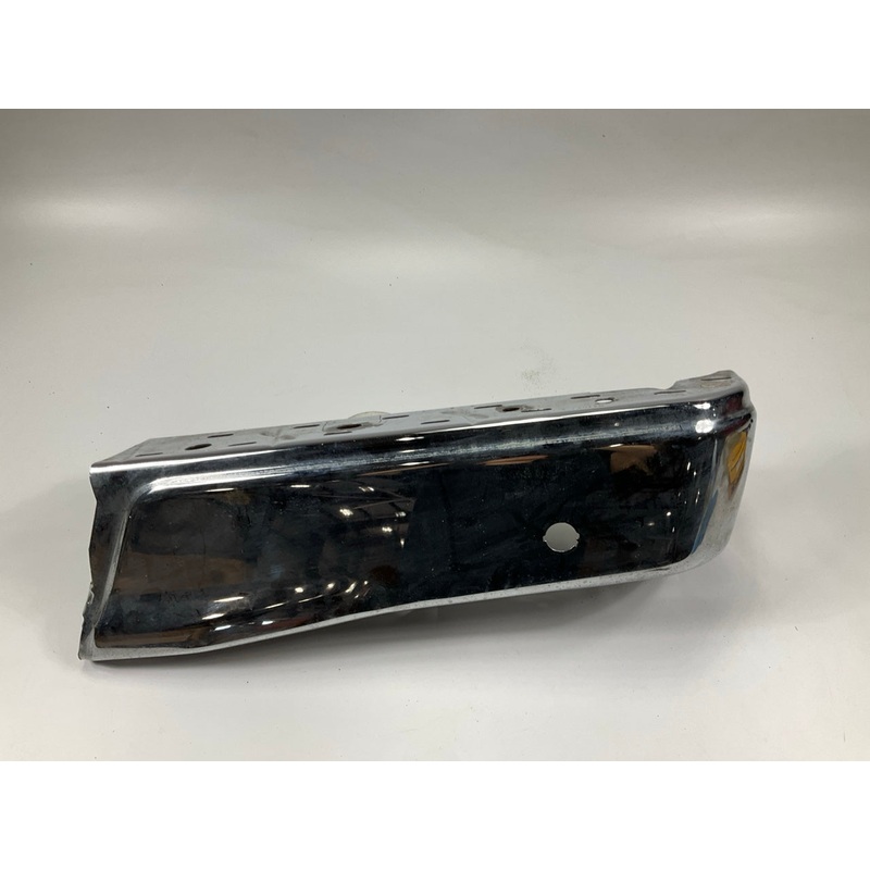 USED #90 OEM Ford Rear Bumper Right End Cap, Chrome, With Sensor Hole 15-20 F150