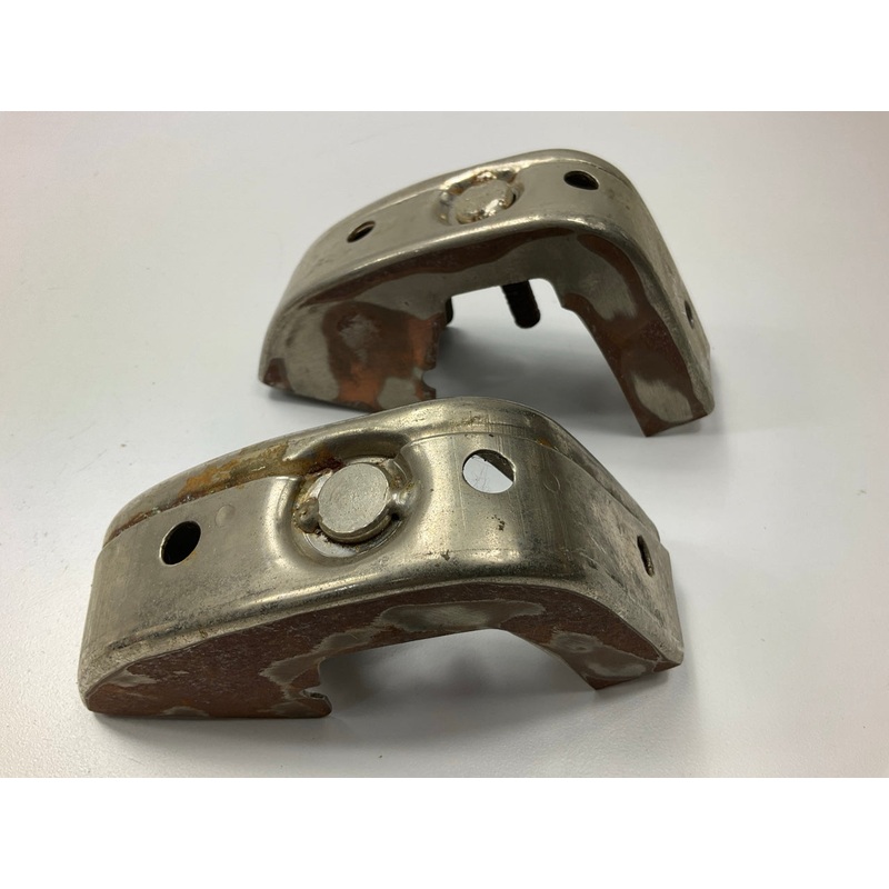 USED - OEM Front Metal Bumper Guards Bar Over Rides Bumperettes For Datsun 240z