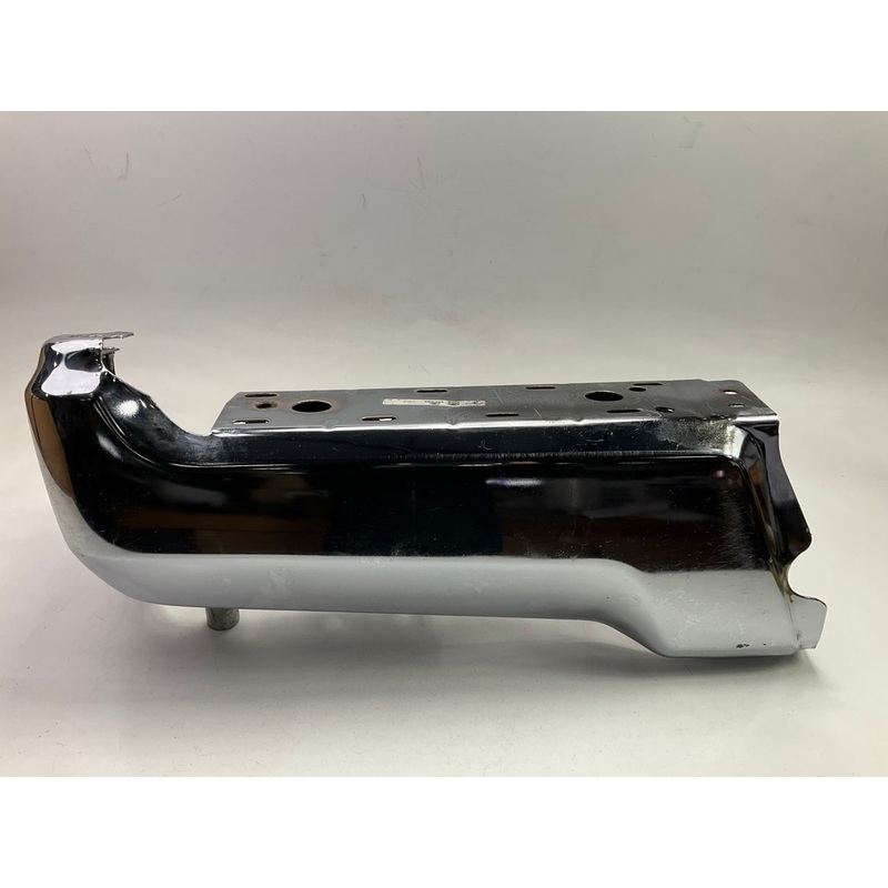 USED - OEM Rear Left Bumper End - 2017-22 Ford F-150 WITHOUT Sensor - CHROME