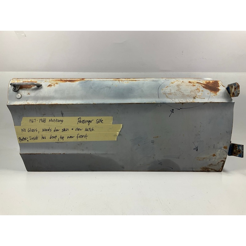 USED (ROUGH) - OEM Front Right Passenger Side Door W/O Glass 67-68 Ford Mustang