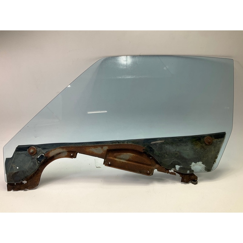 USED #10057, VERY RUSTY - OEM Left Door Window Glass For 1977-1978 Datsun 280z