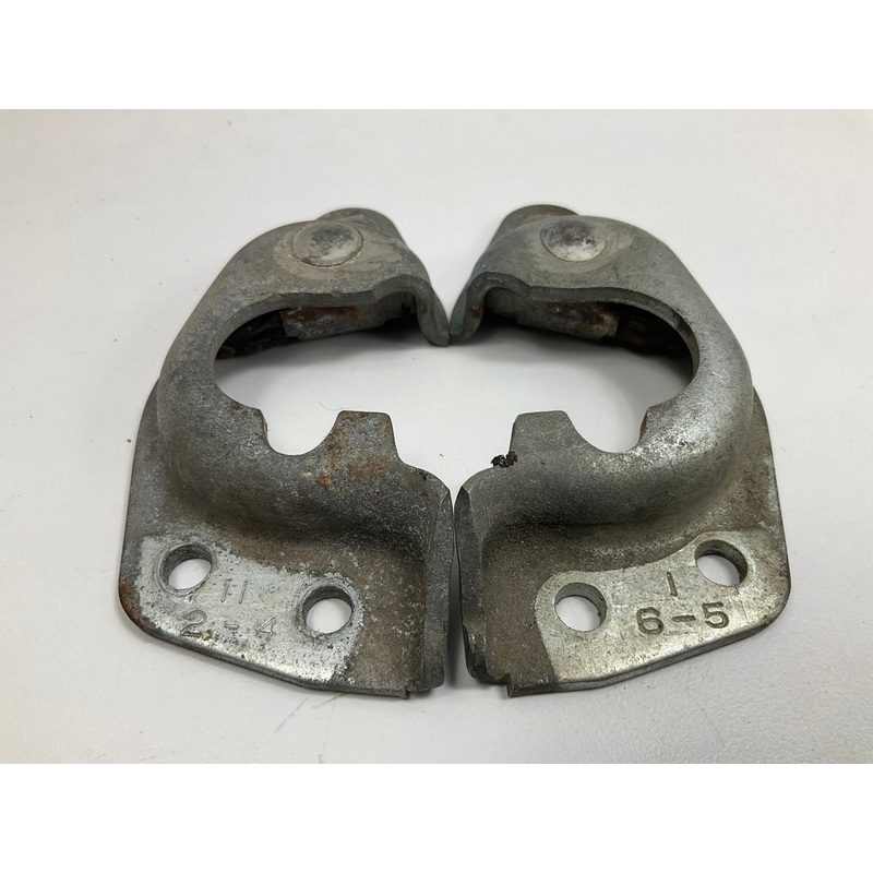 USED #1423 - PAIR Door Latch Striker Plates OEM For Datsun 240z 260z 280z